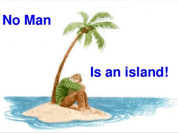 no man is an island essay 150 words